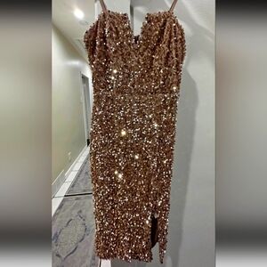 Gold Sequin dress